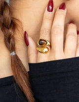 Amber Ring I Gold - hiBALI