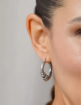 Link Curvy Earrings I Silber - hiBALI