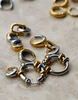 Link Curvy Earrings I Bicolor - hiBALI