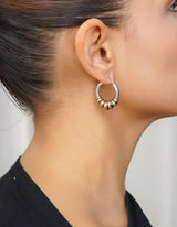 Link Curvy Earrings I Bicolor - hiBALI