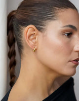 Mini Curvy Earrings I Bicolor - hiBALI