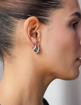 Mini Curvy Earrings I Silber - hiBALI