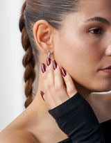 Mini Curvy Earrings I Silber - hiBALI