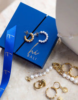 Classy Pearly Earring - hiBALI