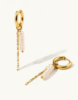 g o summer pearl hoops pt04