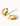 Chunky Lava Hoops | Gold