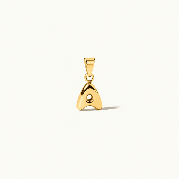 Letter Charm A-Z  | Gold & Silber