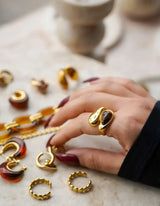 Amber Ring I Gold - hiBALI