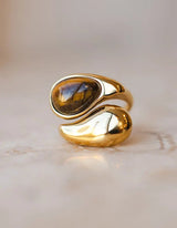 Amber Ring I Gold - hiBALI