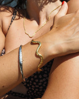 Twist Raw Bangle | Armband Gold - hiBALI
