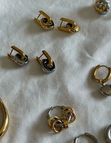 Duo Link Earrings | Bicolor - hiBALI