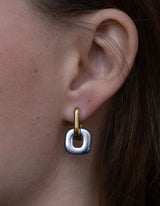 Duo Link Earrings | Bicolor - hiBALI