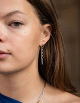 Fusion Chain Earrings | Bicolor - hiBALI