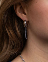 Fusion Drop Chain Earrings  | Bicolor - hiBALI