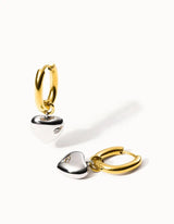 Iconic Heart Earrings | Bicolor - hiBALI