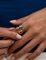 Chunky Duo Ring | Bicolor - hiBALI