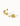 Duo Curvy Earrings in Gold