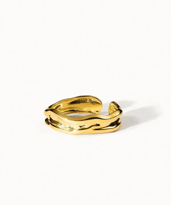 Bold Raw Ring | Gold