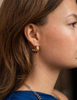Fusion Drop Chain Earrings  | Gold - hiBALI