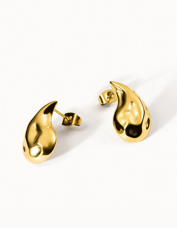 Drop Raws | Gold Earrings