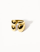 Chunky Duo Ring | Gold - hiBALI