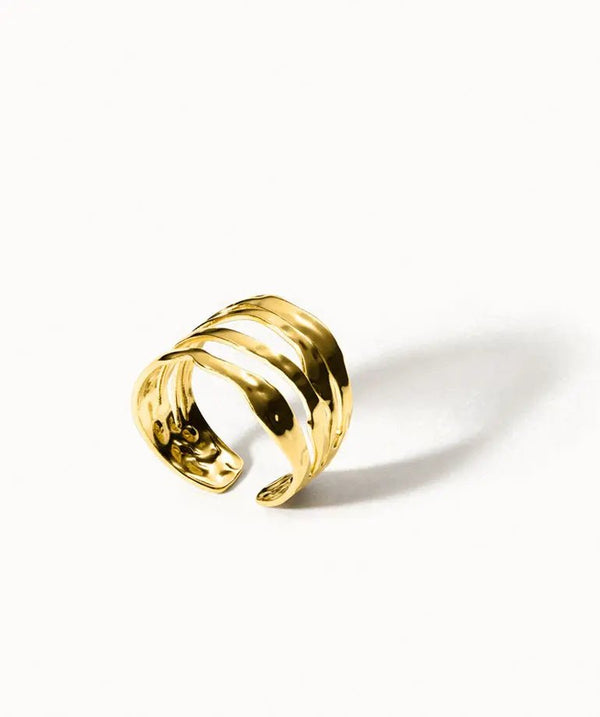 Cross Ring | Gold - hiBALI