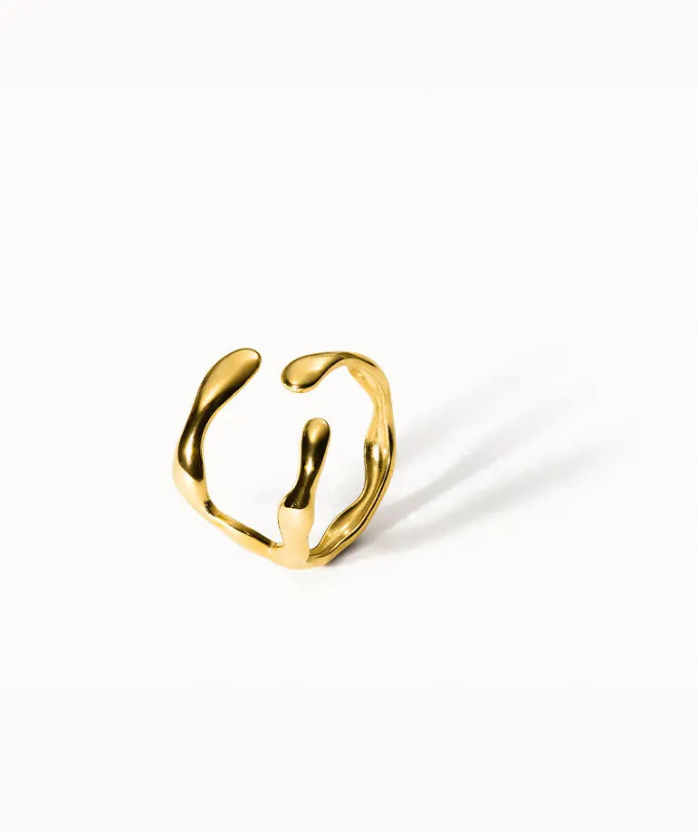 Daro Rind Ring Dare Gold | Größenverstellbar | Wasserfester Verformbarer Ring ...