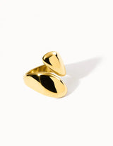 Chunky Edgy Ring | Gold - hiBALI