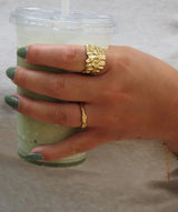 Mini Raw Ring | Gold - hiBALI