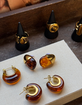 Hazel Earrings in Gold, Ansicht 2