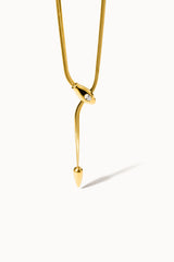 Muse Y Necklace in Gold