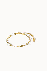 Paperclip Bracelet in Gold
