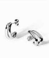Double Wavys | Ohrringe Silber - hiBALI