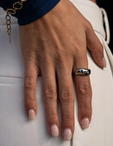 Chunky Curvy Ring | Silber - hiBALI