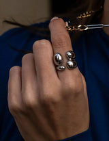 Chunky Duo Ring | Silber - hiBALI