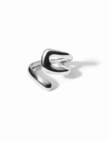 Curved Ring I Silber - hiBALI