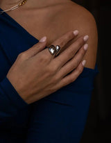 Chunky Edgy Ring | Silber - hiBALI