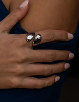 Chunky Edgy Ring | Silber - hiBALI