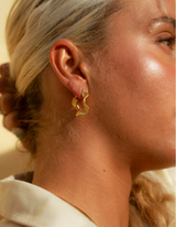 Sculpt Hoops in Gold, Ansicht 2