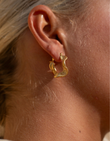 Sculpt Hoops in Gold, Ansicht 4