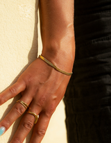 Sleek Bracelet in Gold, Ansicht 2