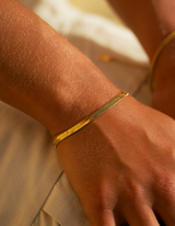 Sleek Bracelet in Gold, Ansicht 3