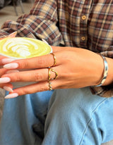 Thin Wave Ring in Gold, Ansicht 4